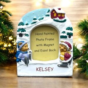 Vintage Holiday Mini Photo Frame